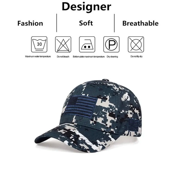 American Flag Side Embroidery Baseball Caps Adjustable Casual Hat new in bag - Picture 2 of 13
